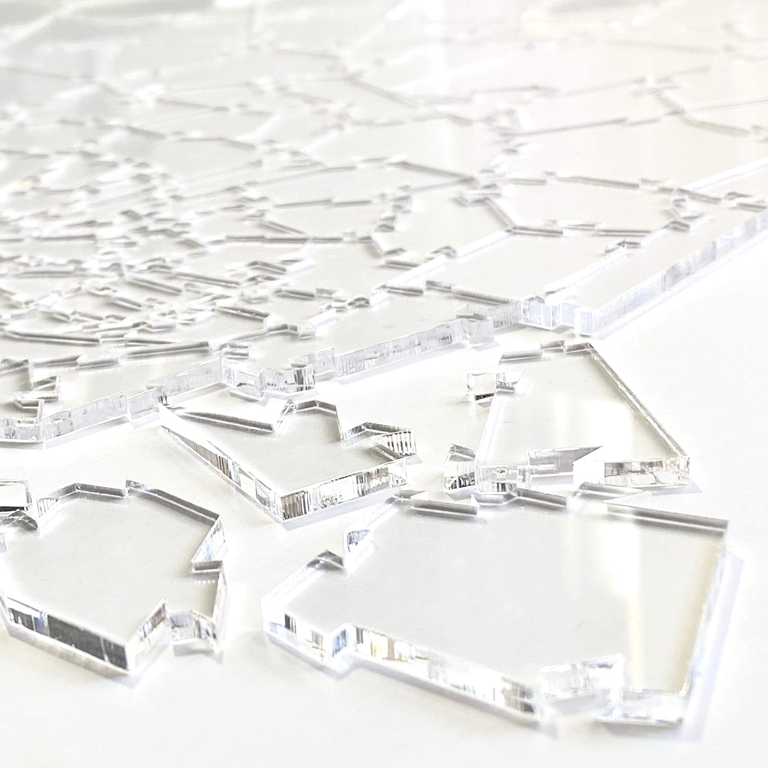 CM Originals Broken Glass Puzzle 10x10-inch size shown for table-top play.