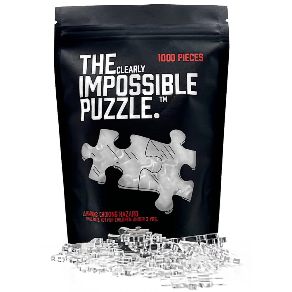 CM Originals Clearly Impossible puzzle 500-pieces in progress, offering a tough yet engaging challenge.