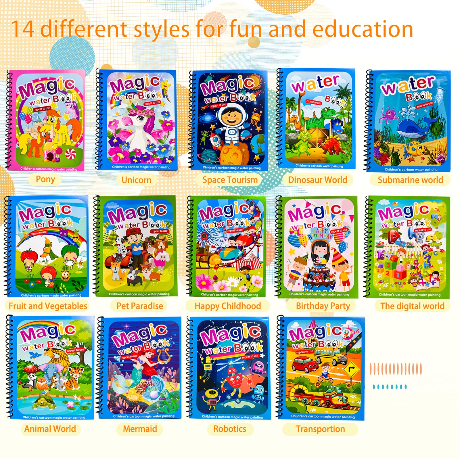 Cmaqpw durable paper pages ready for kids' explorations