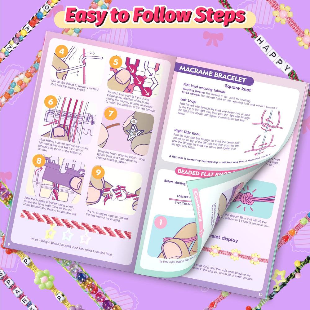 Cmiolacuna dual-clip weaving system keeps threads secure for smooth beginner crafting.