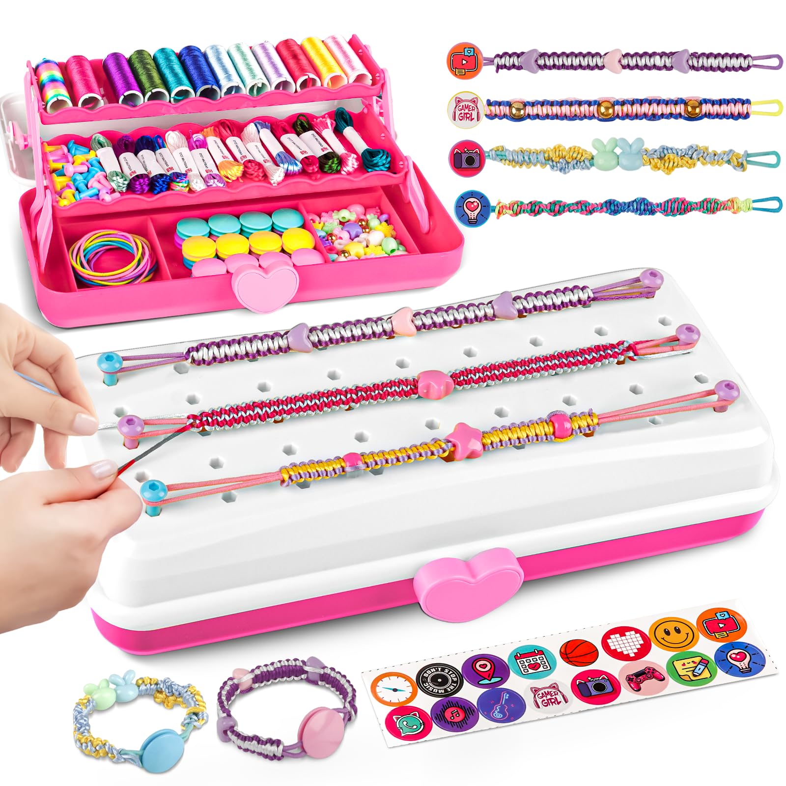 Cmiolacuna bracelet kit contents for creative coloring and patterns.