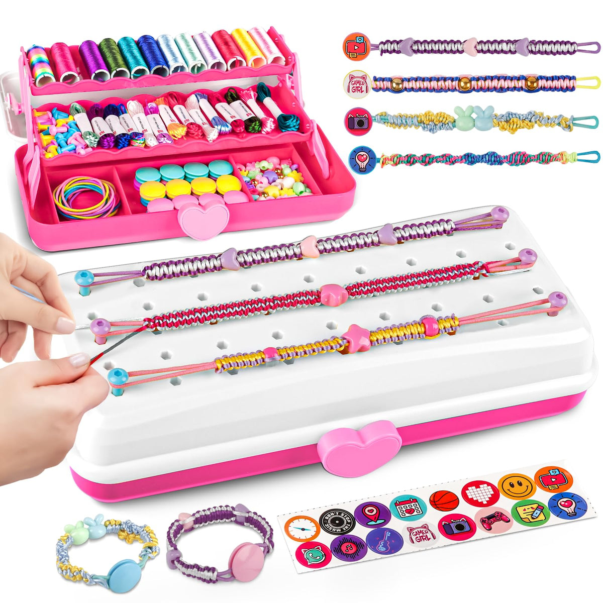 Cmiolacuna bracelet kit contents for creative coloring and patterns.