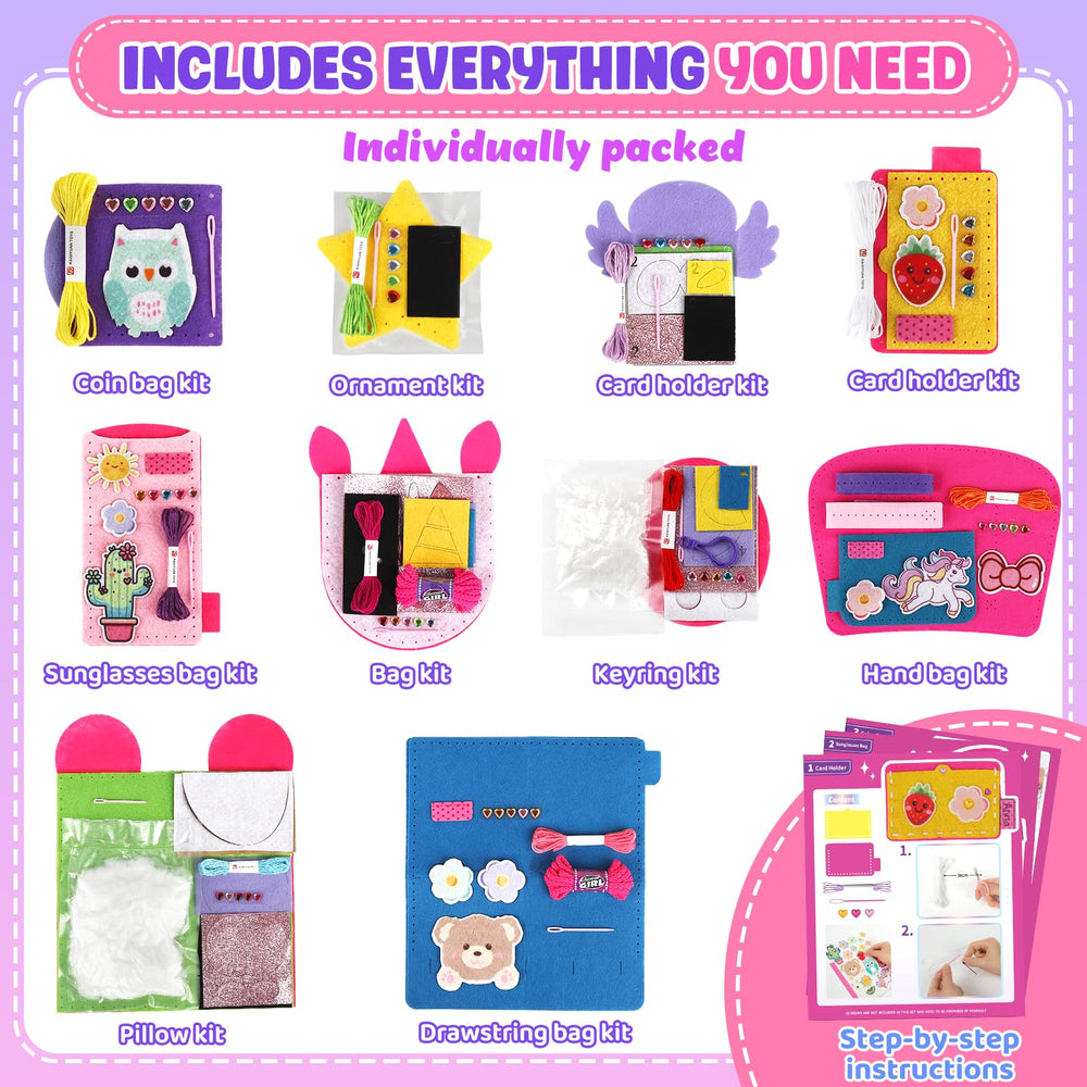Cmiolacuna keyring craft highlights portable decors that kids can gift or attach to bags.
