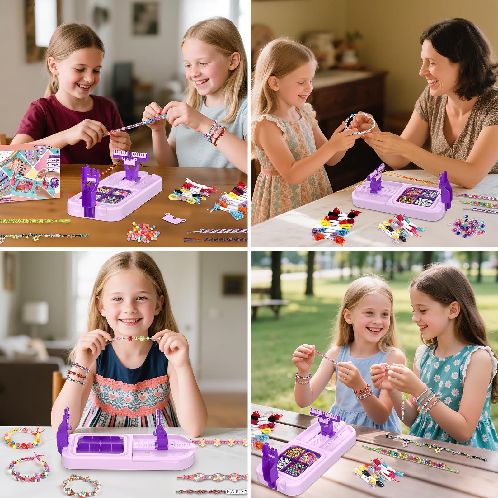 Cmiolacuna step-by-step guide supports learning while kids design their own bracelets.