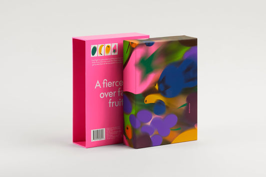 CMYK Fruit Fight Magenta Edition cards in hand for a tense draw moment