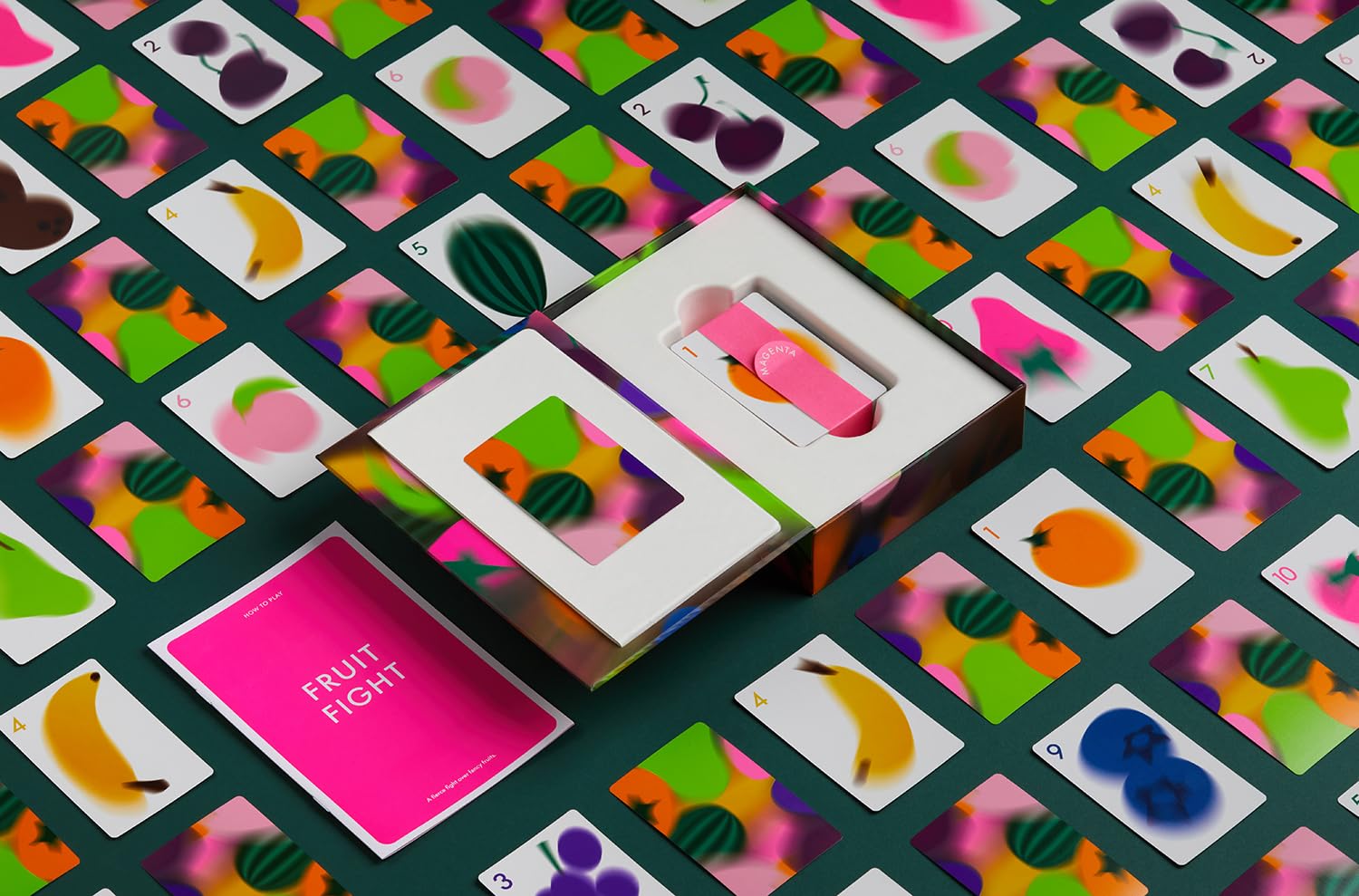 CMYK Fruit Fight Magenta Edition players stealing fruit for big laughs