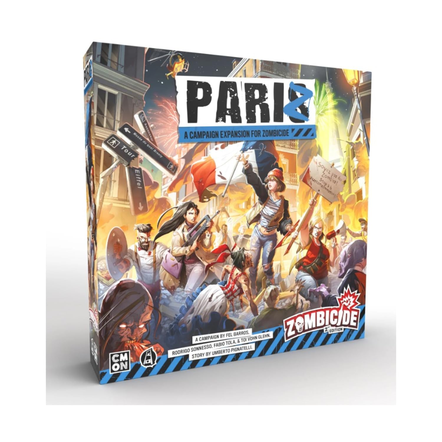 CMON PariZ Bastille Day campaign cover promotes immersive cooperative play in Paris.