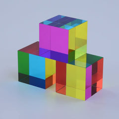 CMY Cubes Mini portable desk companion for science and art