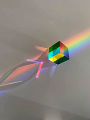 CMY Cubes Mini sensory object on a desk surface