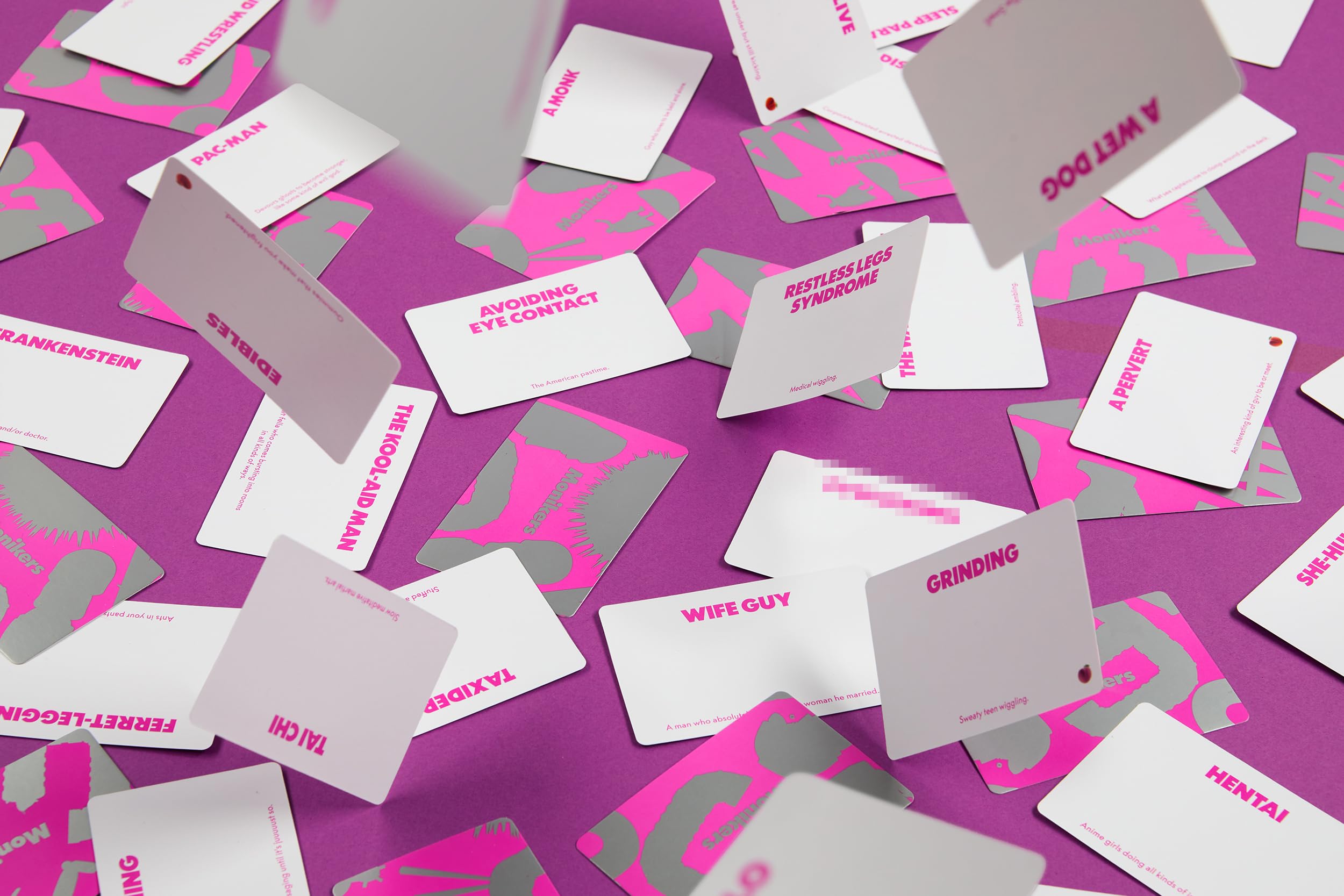 CMYK Monikers round-play schematic shows quick rounds for lively gatherings.