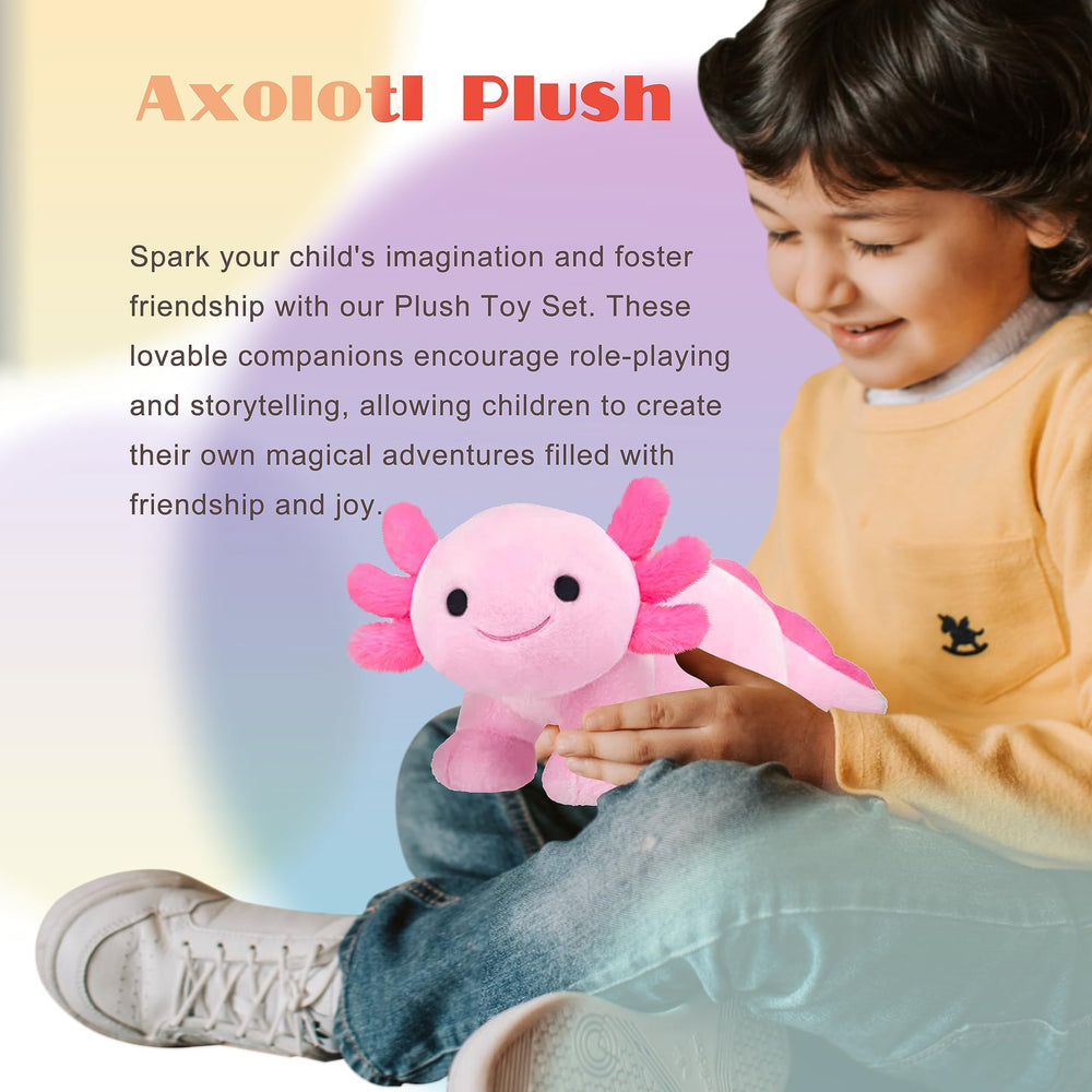 CNAANA Axolotl Plush is kid-friendly and cuddly