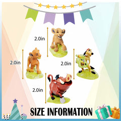CNIUETYR cake topper animals perfect for festive table decor.
