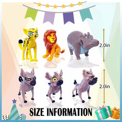 CNIUETYR 2.0 inch figures fit cake borders and dessert tables.