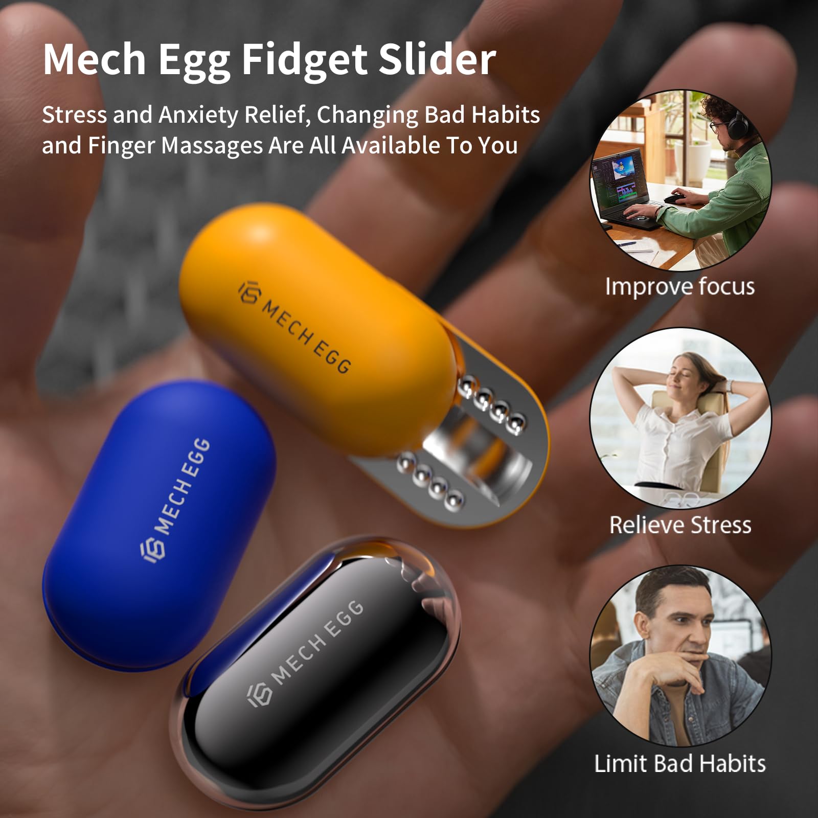 Cntjv Mech Egg portable desk toy ideal for office or commute.