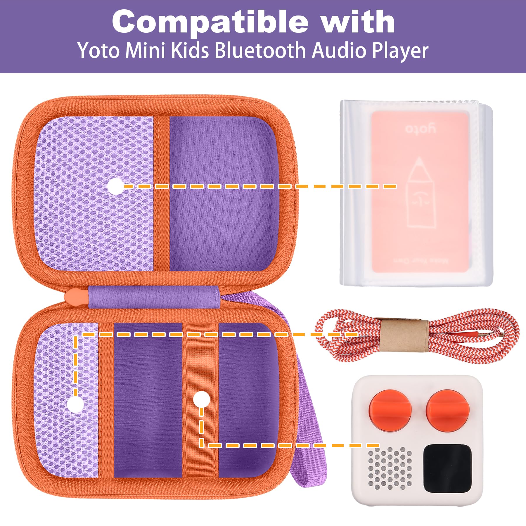 co2CREA Yoto Mini case side strap, easy carry for kids