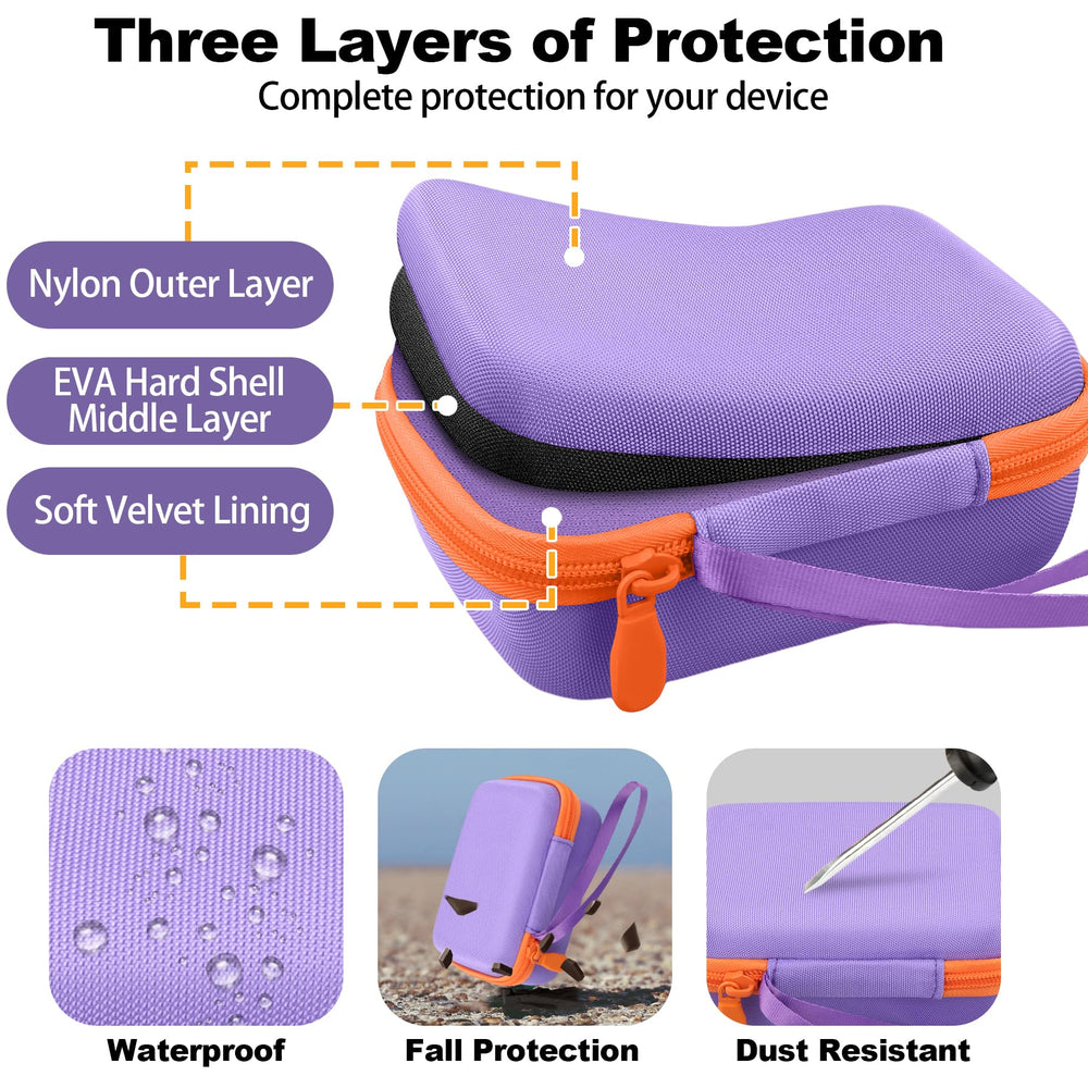 co2CREA purple zipper detail, durable closing for kids