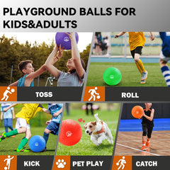 COAMZPARTY 10-inch kickball purple boosts coordination during group play