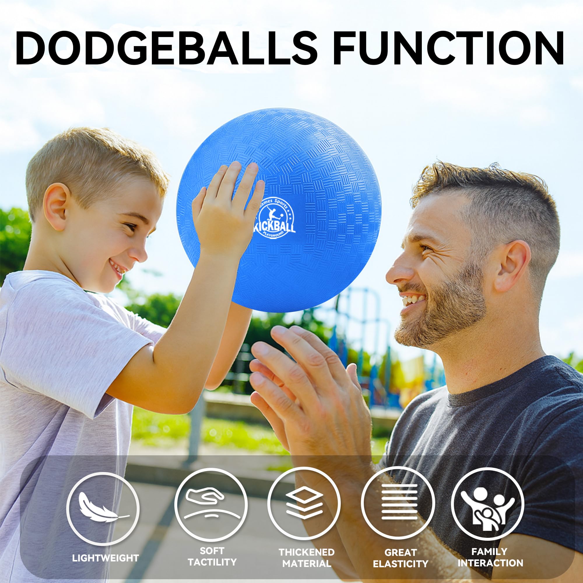 COAMZPARTY 10-inch kickball red perfect for family backyard games and teamwork