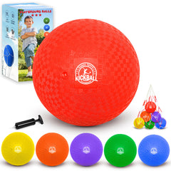 COAMZPARTY kickball set blue ball for outdoor play and easy grip