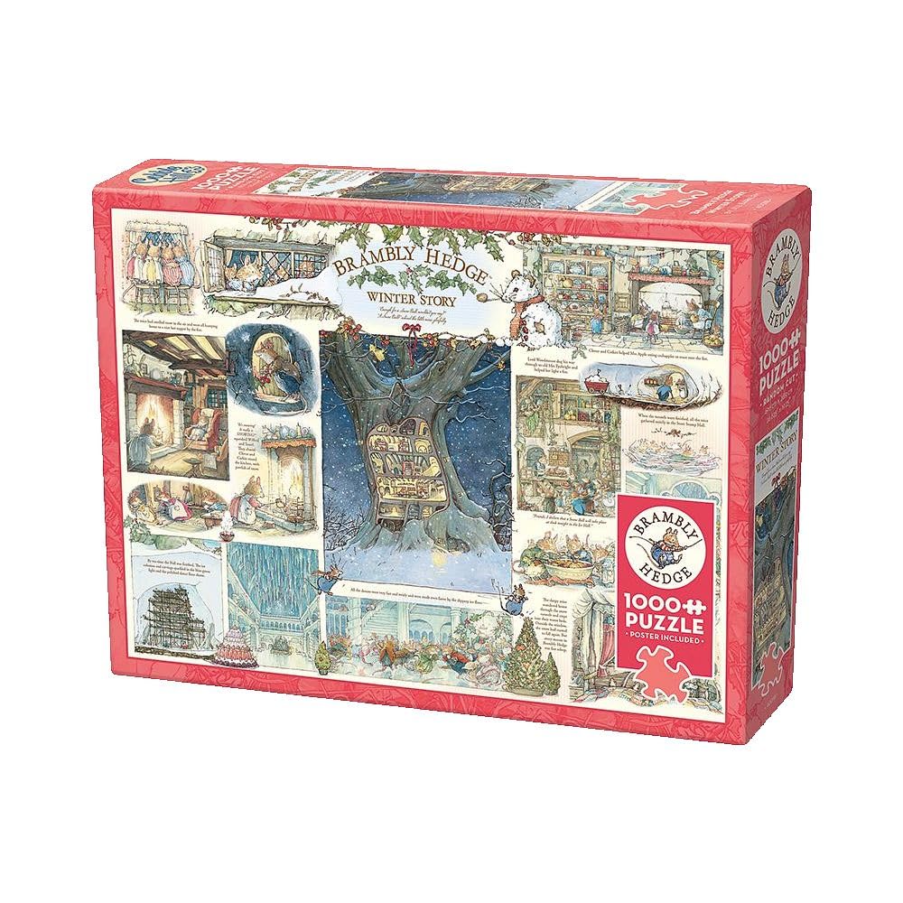 Cobble Hill Brambly Hedge Winter Story sample poster included for reference and framing inspiration.