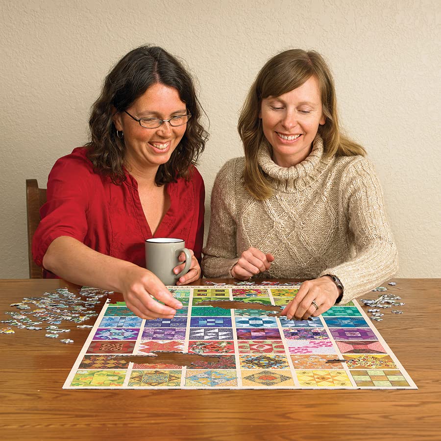 Cobble Hill Common Quilt Blocks eco-friendly ink and cardboard support greener puzzling