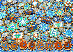 Cobble Hill Hanukkah Cookies puzzle box cover inspires festive family game night