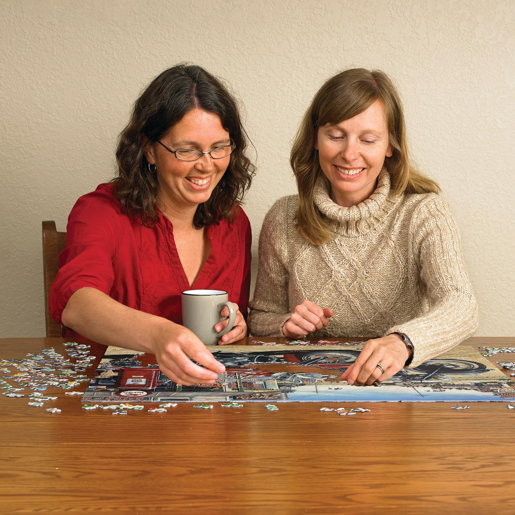 Cobble Hill Two for The Road puzzle poster included, helpful assembly guide