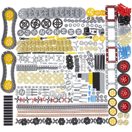 Cobers Technic gears parts set shown together for durable gear trains and smooth motion