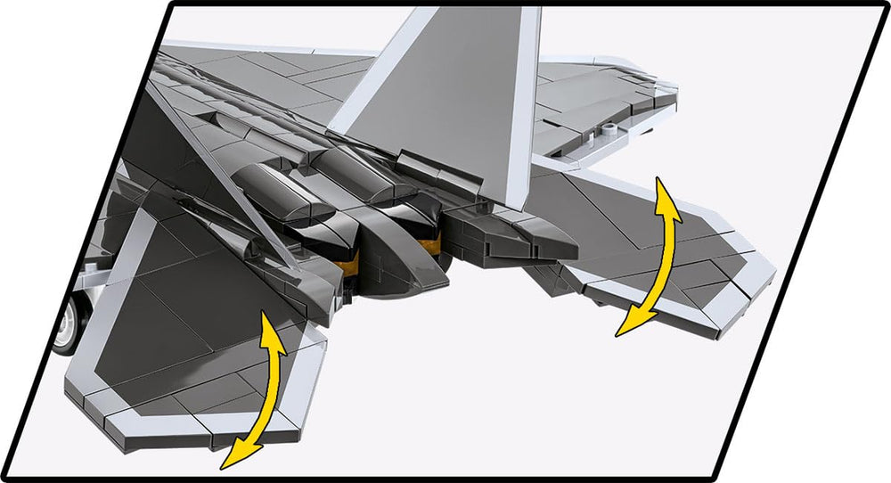 COBI F-22 piece count signals premium, multi-part build.