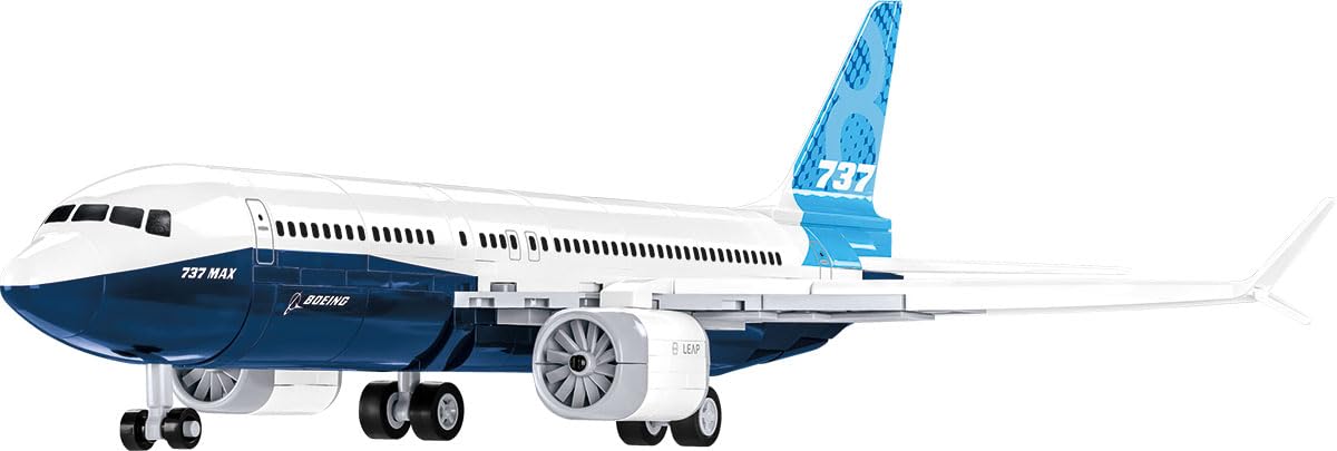 COBI Boeing 737-8 plane moving elements enabling dynamic poseability