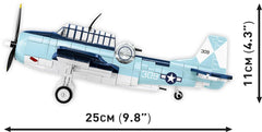 COBI Avenger landing gear with rotating wheels for dynamic shelf setups
