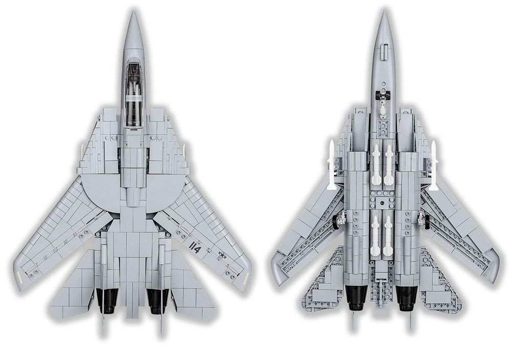 COBI Top Gun F-14A display stand with name plate for showcase
