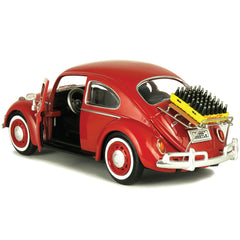 Coca-Cola 1967 VW Beetle engine and bottle cases, ideal for collectors’ display.