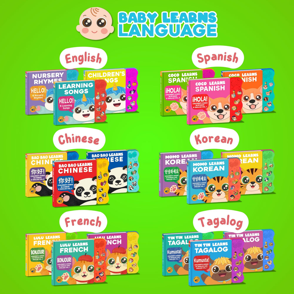 Coco Learns Spanish bilingual content supports English and Spanish vocabulary at home