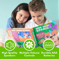 Coco Learns Spanish front-facing speaker delivers clear child-level audio