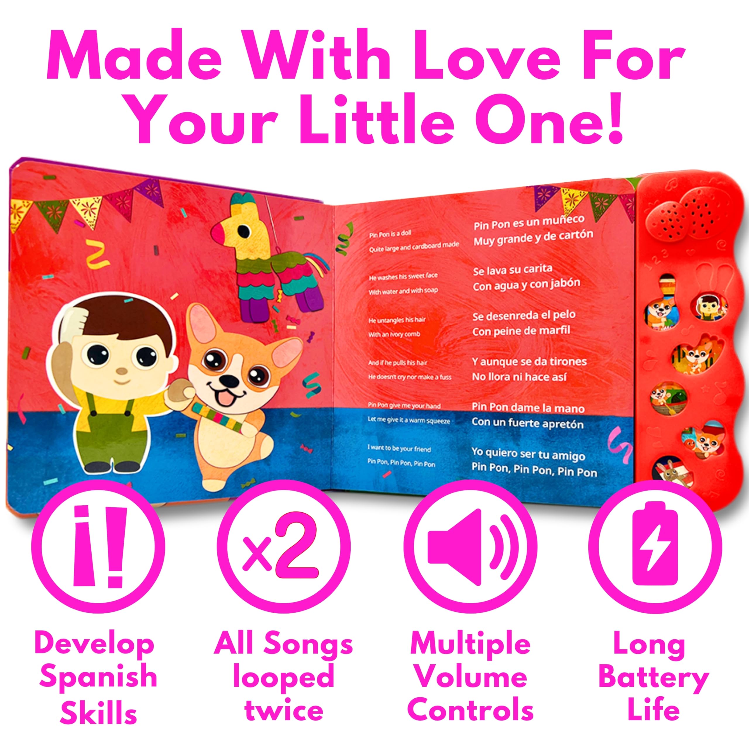 Coco Learns Spanish real mom voice delivering soothing tunes