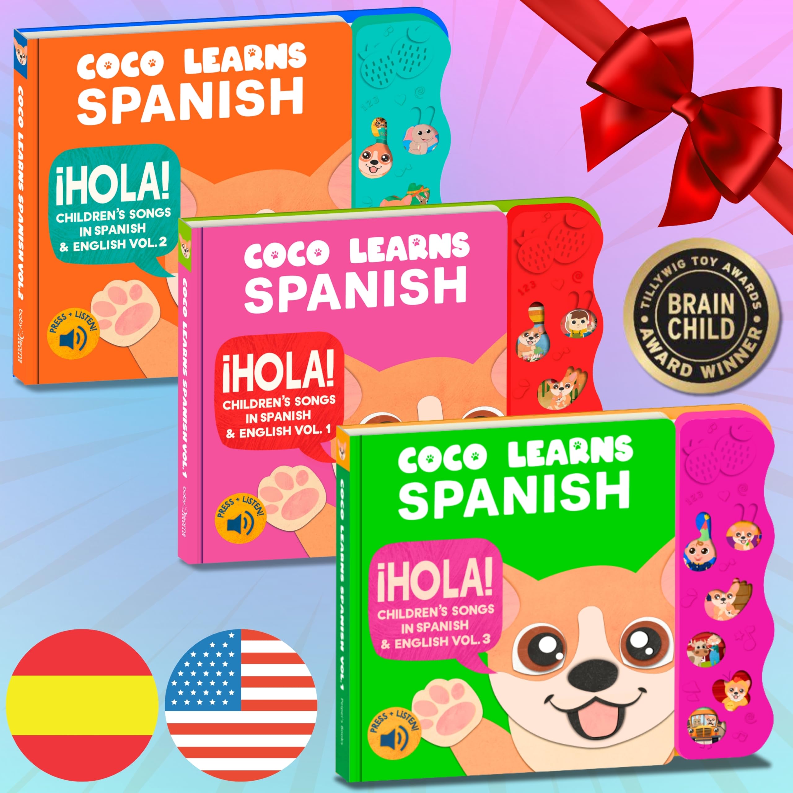 Coco Learns Spanish travel-friendly design for learning on the go