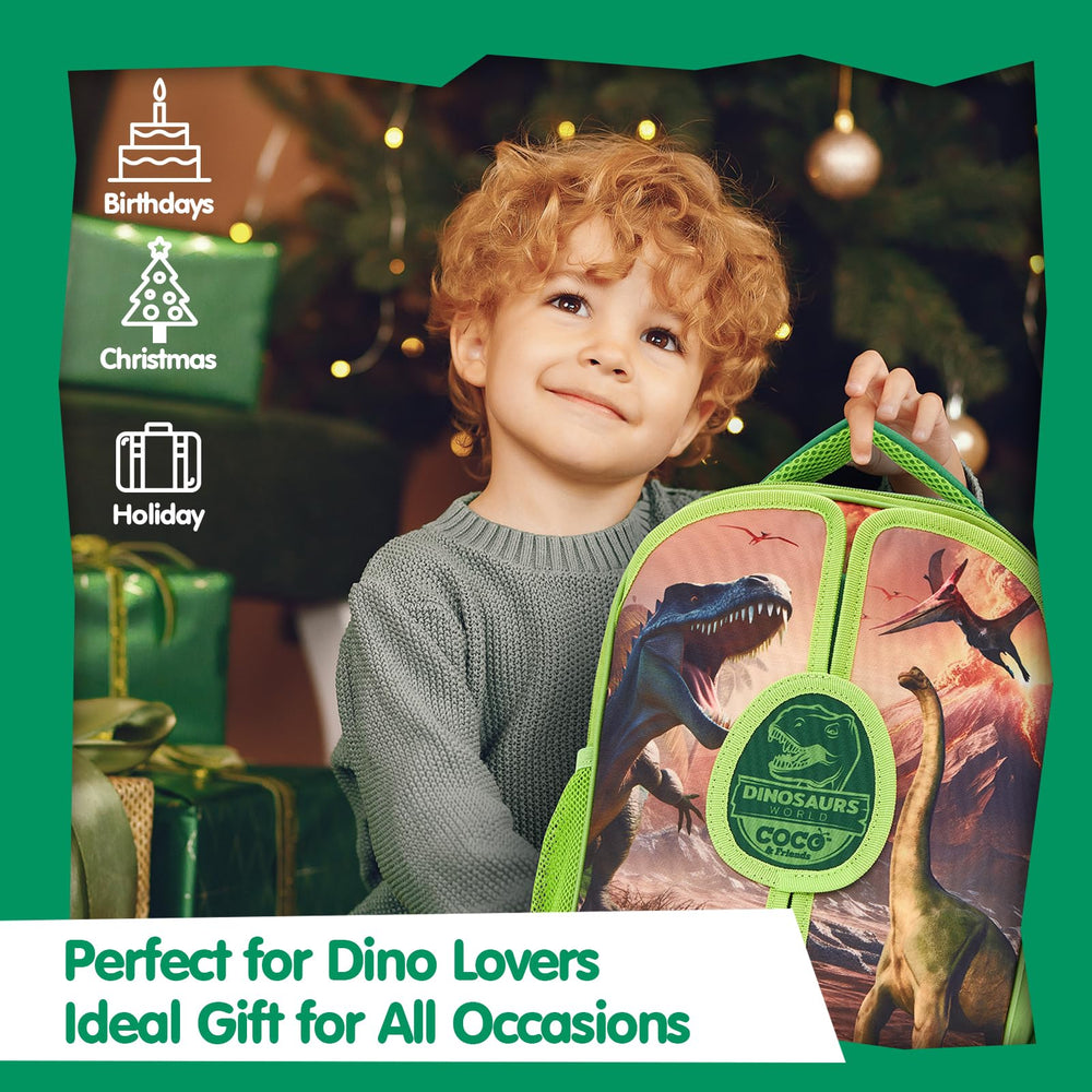 COCO&Friends dino play at the beach or park with portable set