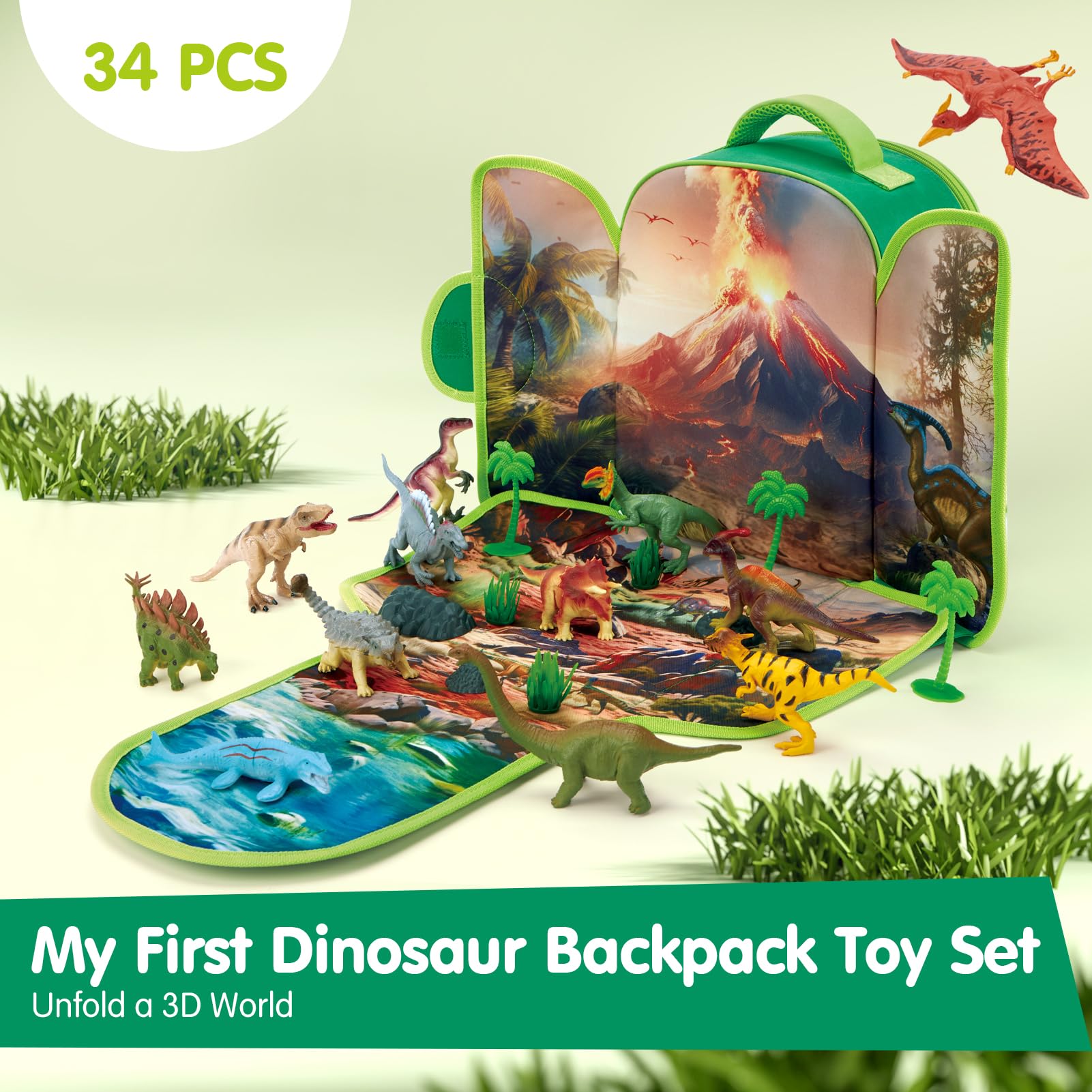 COCO&Friends 12-dinosaur collection for imaginative storytelling and discovery