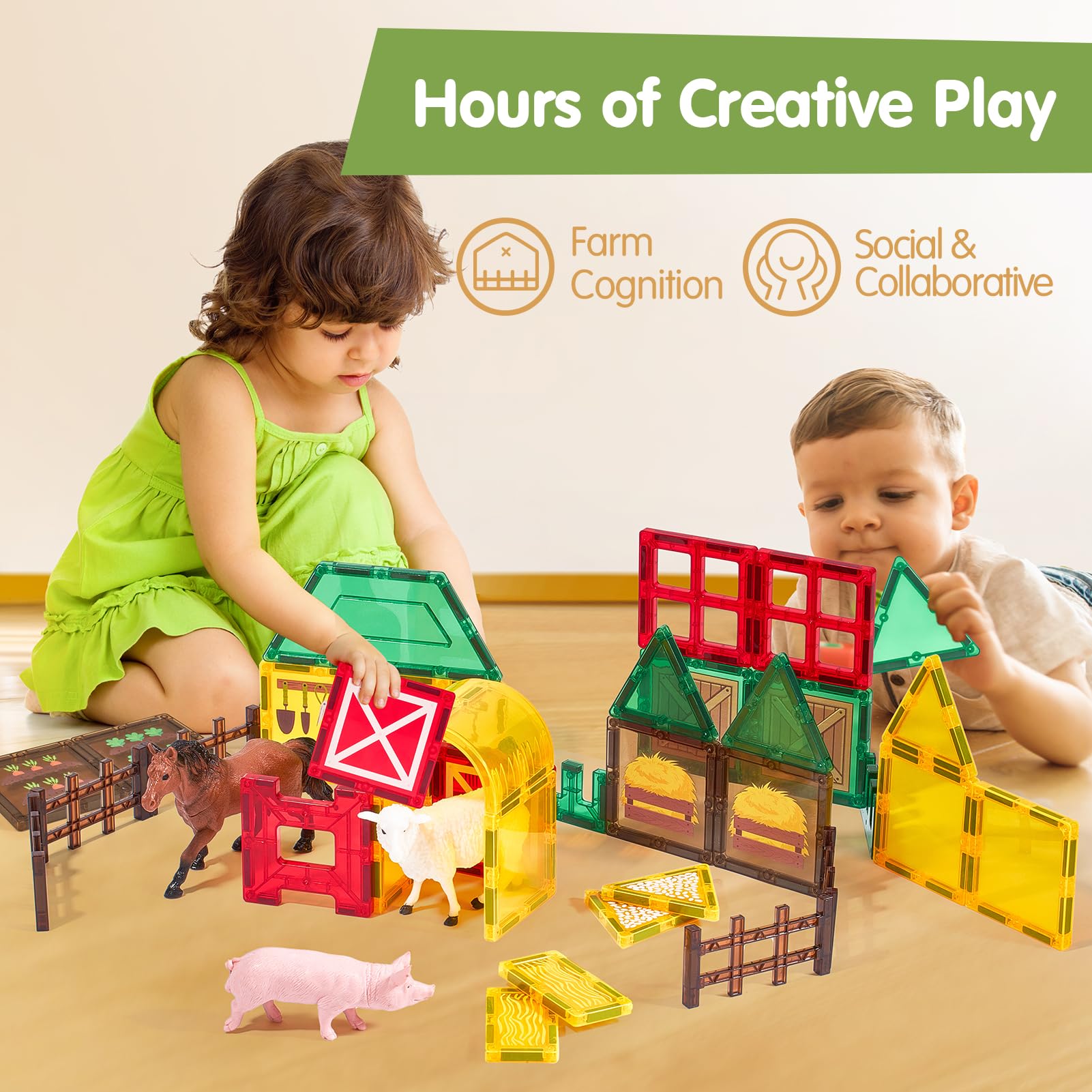 COCO and Friends magnetic tiles promote hands-on creativity for little builders