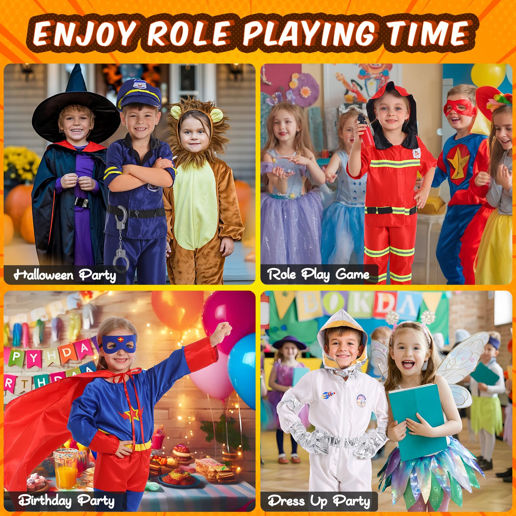 Cocojeci 17-piece set combines four costumes in one affordable bundle