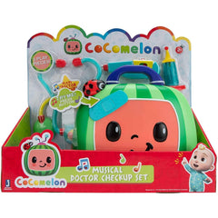 CoComelon syringe plunger action adds interactive pretend injections.