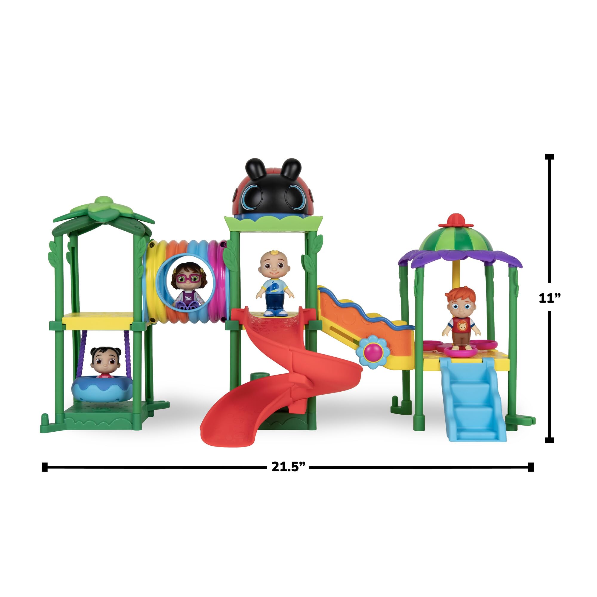 CoComelon Lane carousel spins Bella for dynamic movement.