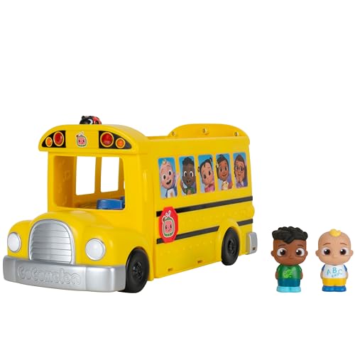 CoComelon transforming school time bus garden area with vegetables for pretend learning.