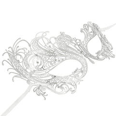 Coddsmz lace-edged plastic mask close-up shows delicate finish
