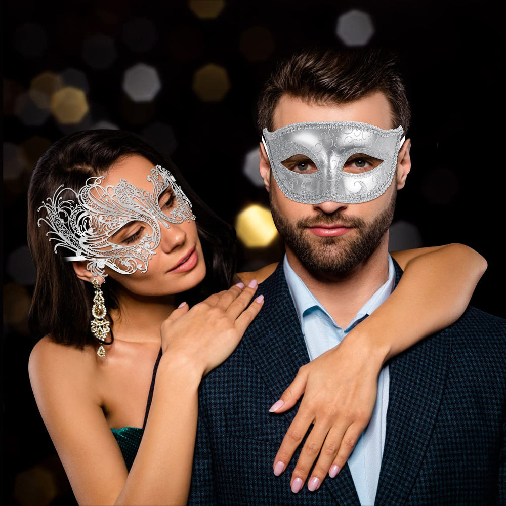 Coddsmz metal mask rhinestone detail catches light for glam appeal