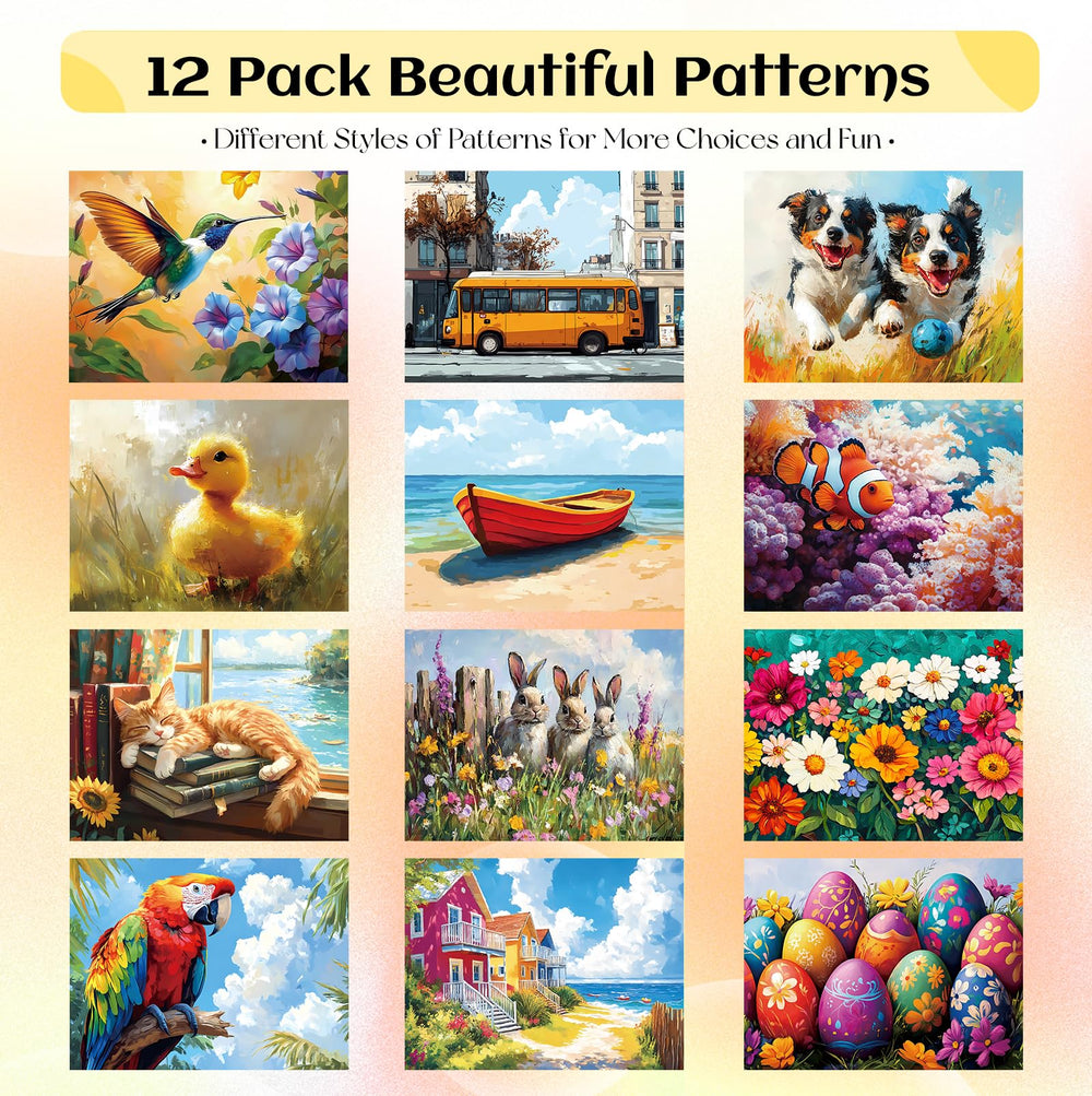 Codonen water painting toys 12-pack shown with dementia-friendly design