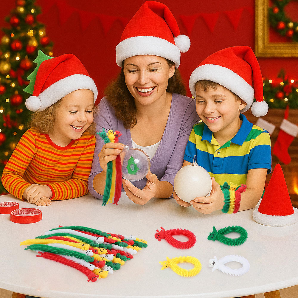 Codree Christmas fidget strings with convex textures promote tactile engagement.