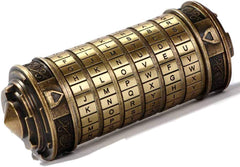 coejokno Cryptex Da Vinci Code lock with hidden compartment for a secret gift