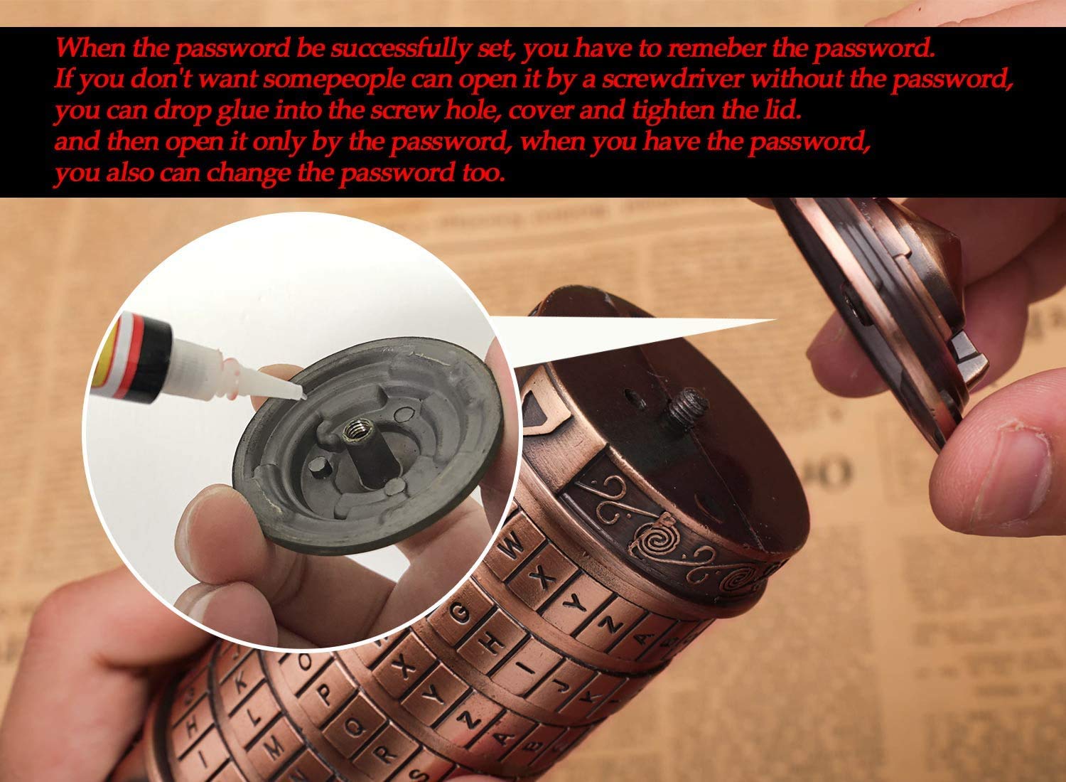 coejokno packaging shot highlighting easy password customization
